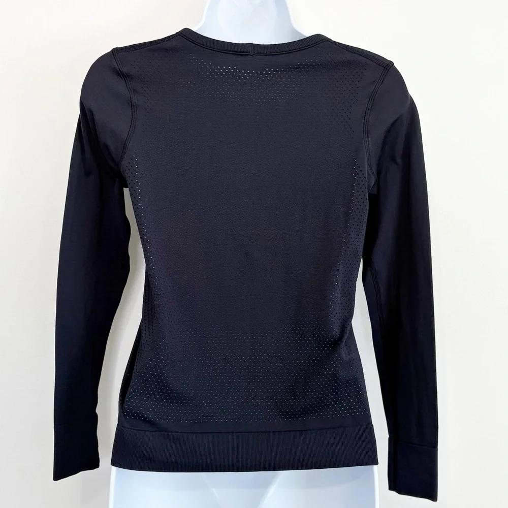 LULULEMON Breeze By Long Sleeve Navy Blue Size 4 - Picture 4 of 10